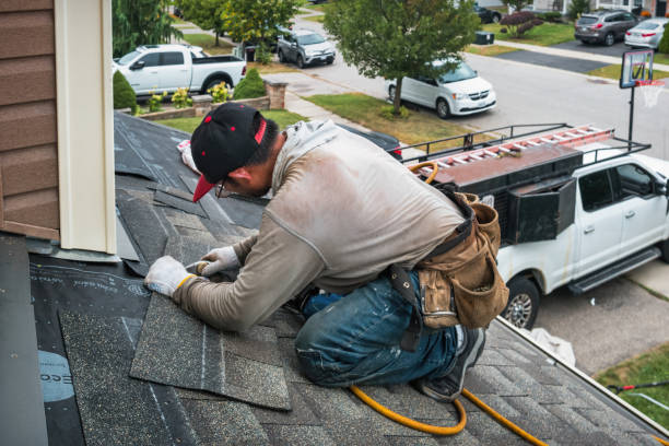 Professional Gutter Repair And Installation technician working in Clinton Township, MI